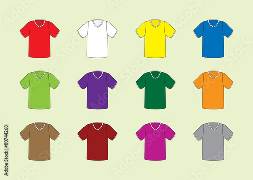 Set of twelve football,soccer jerseys