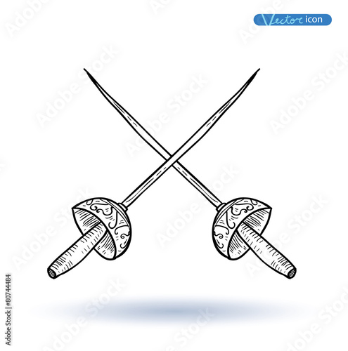 Pirates sign blade, vector illustration.