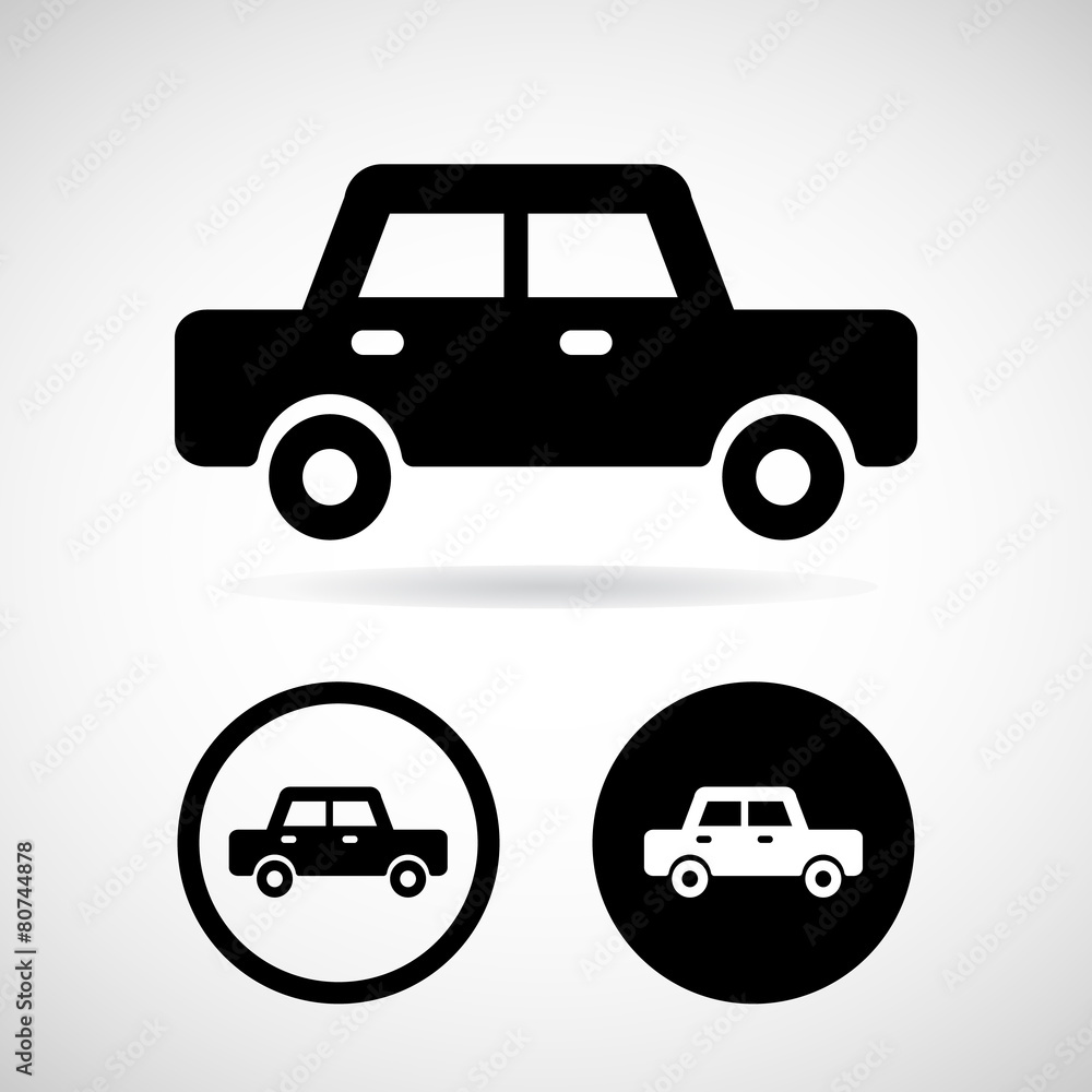 car icon great for any use. Vector EPS10.