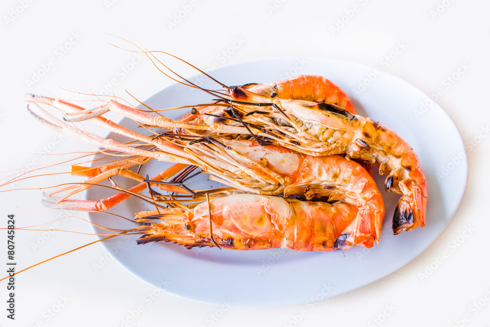 grilled prawns, samui thailand grilled prawns, samui thailand