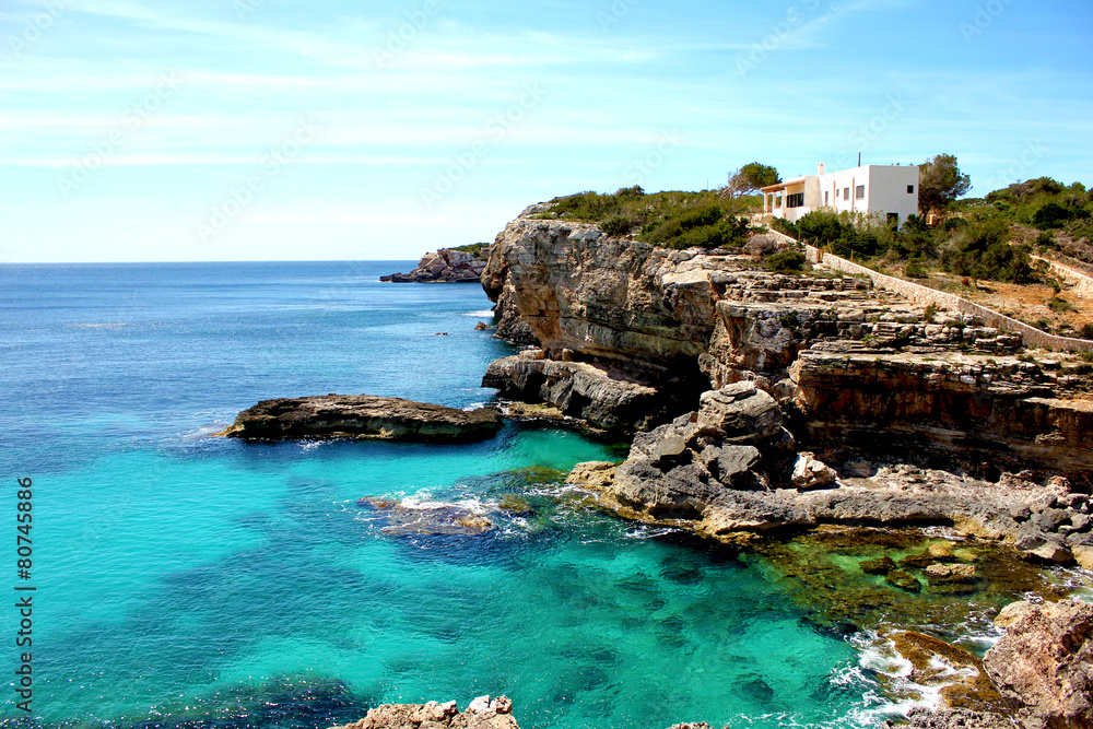 Bucht mit Finca auf Mallorca