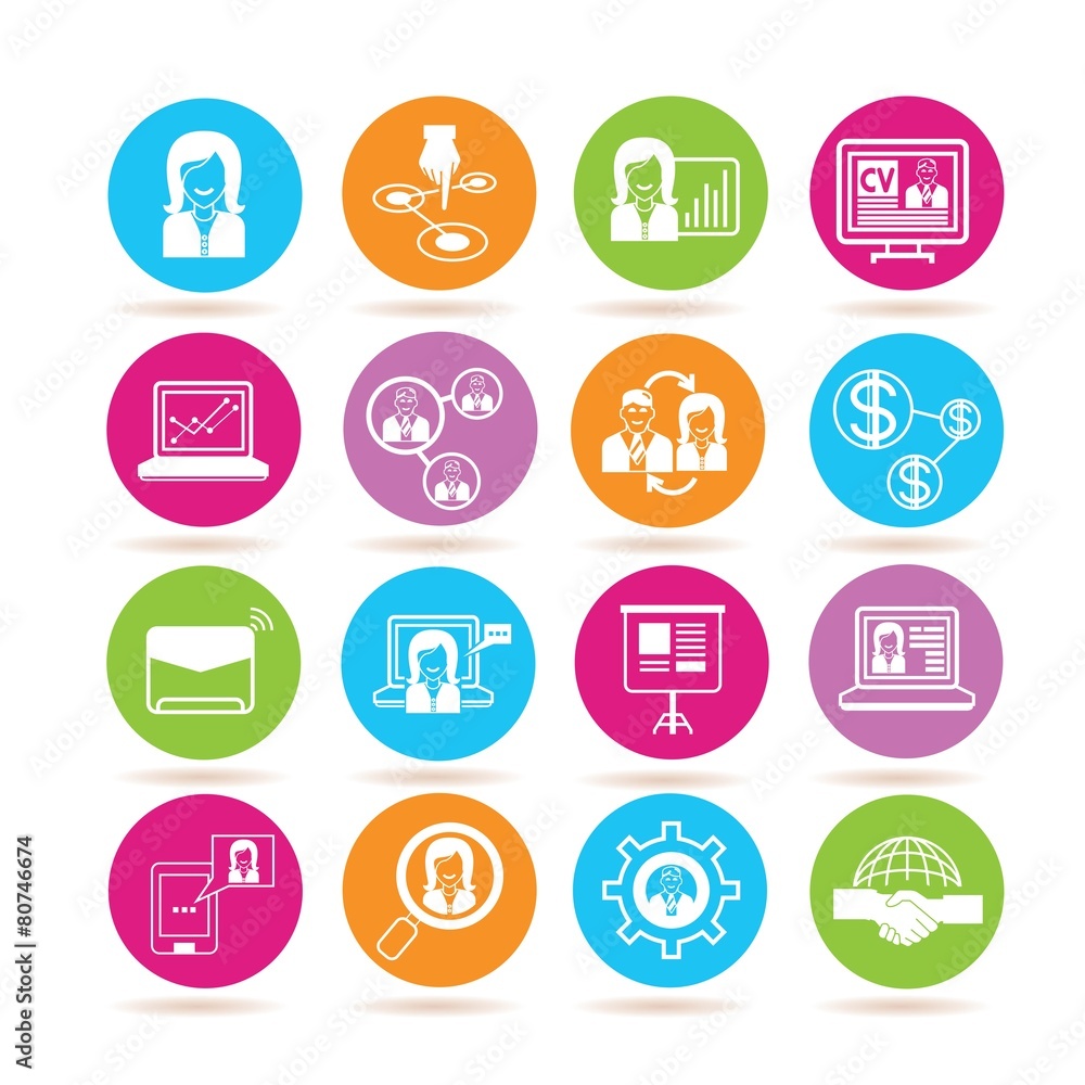 office and organization icons office and organization icons