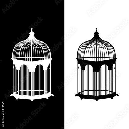 birdcage icons set great for any use. Vector EPS10.