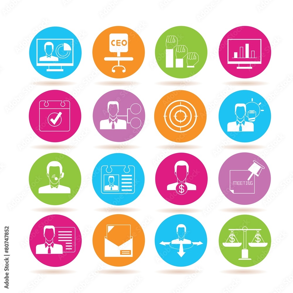 business management icons business management icons