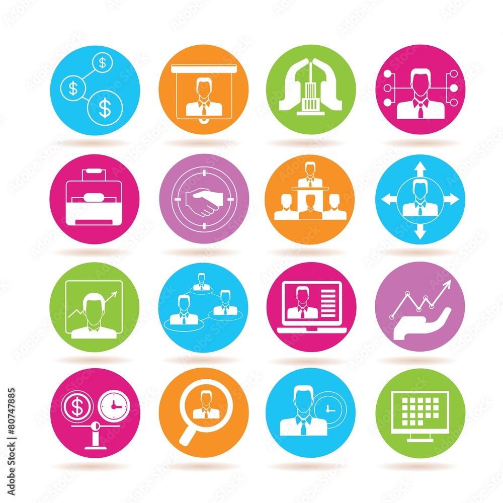 business management icons business management icons