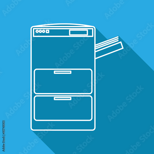 Office Multifunction Printer Vector EPS10.