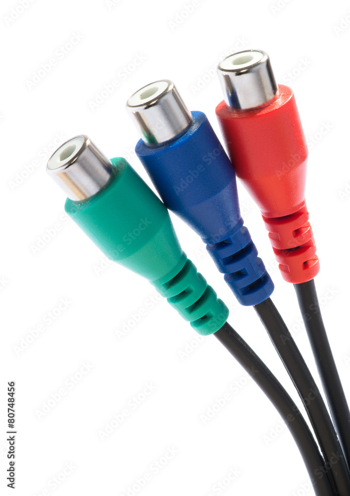 RCA video and audio connectors RCA video and audio connectors