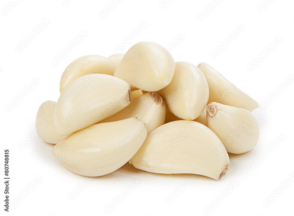 Garlic isolated on white background Garlic isolated on white background