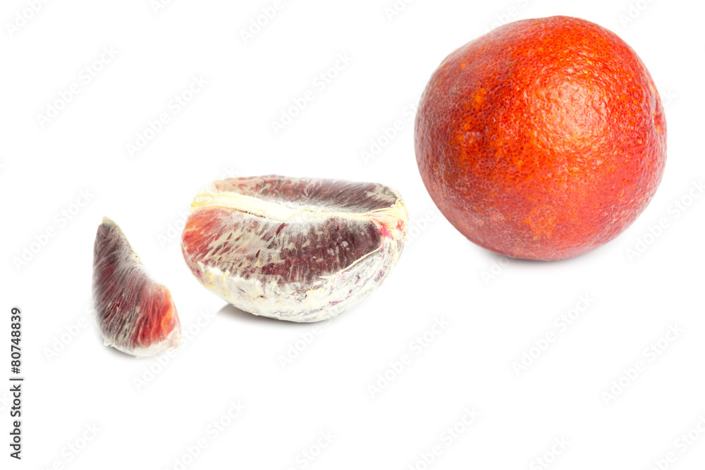 Fototapeta premium blood-red orange cleaned