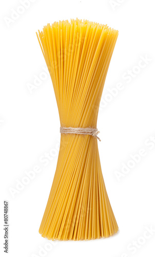 Spaghetti isolated on white background