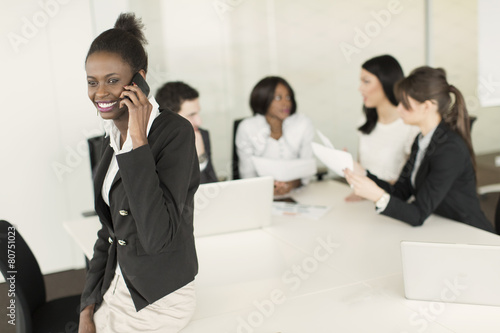 Young woman in the office