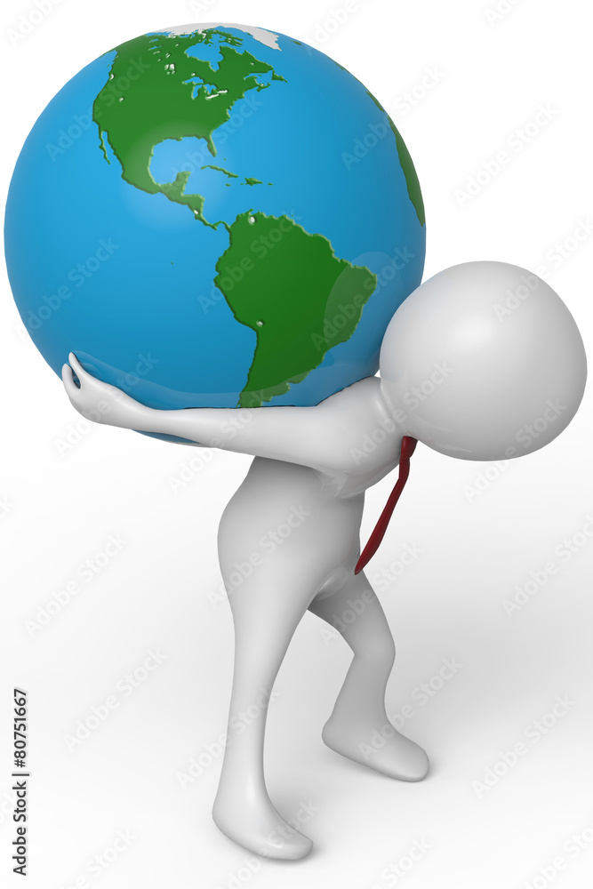 businessman holding the world bird eye view businessman holding the world bird eye view