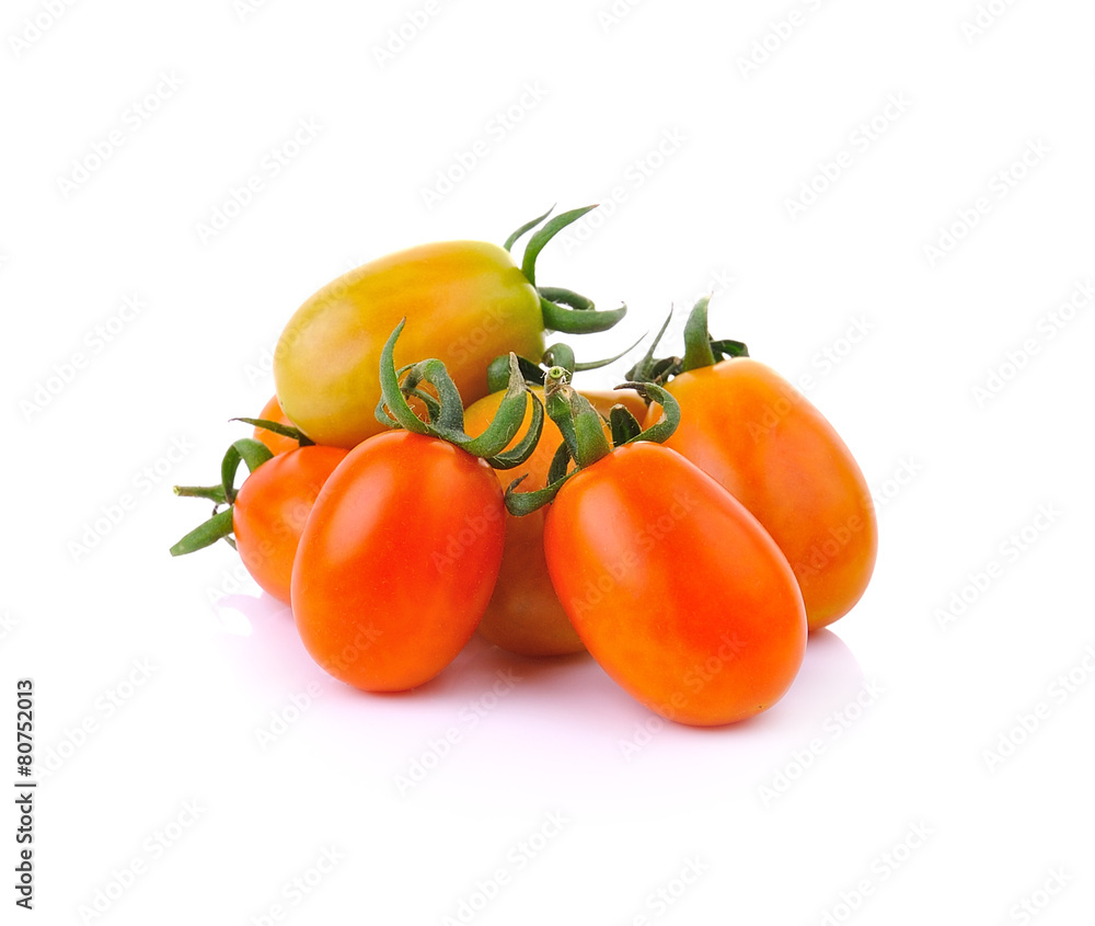 cherry tomatoes isolated on white background cherry tomatoes isolated on white background
