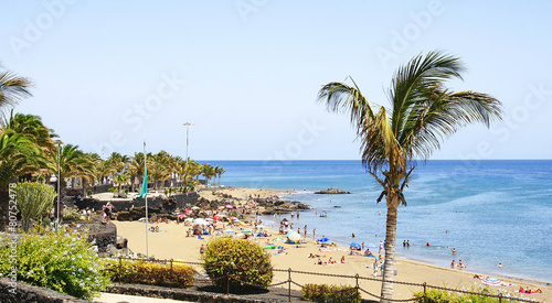 Terraza y playa del Puerto del Carmen, Lanzarote