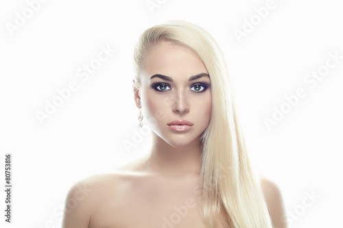 Sexy young Woman.Beauty Girl.Hairstyle and Make-up