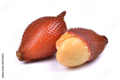 salak isolated on a white background photo