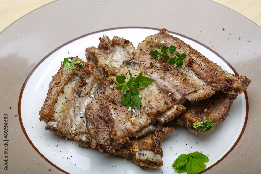 Roasted pork ribs Roasted pork ribs