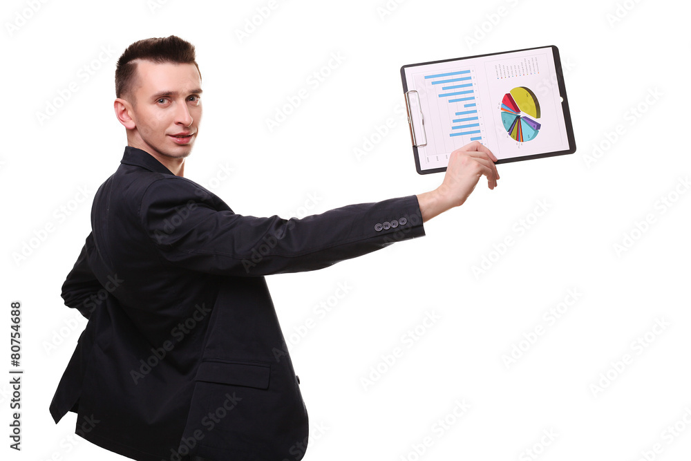 young business man happy smile, businessman in elegant suit poin young business man happy smile, businessman in elegant suit poin