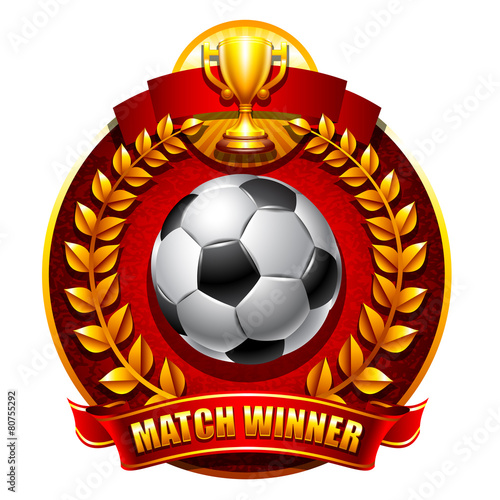 Football or soccer emblem