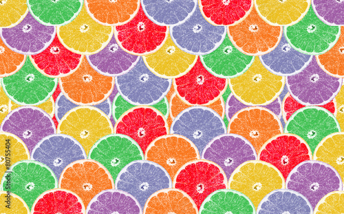 background of sliced citrus incision fruit