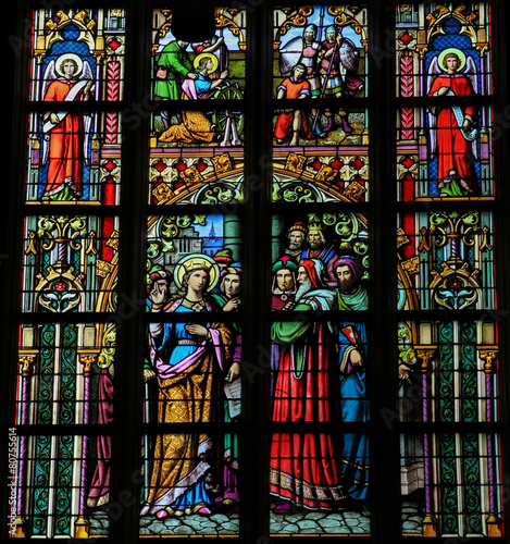 Stained Glass of Saint Catharine in Den Bosch Cathedral