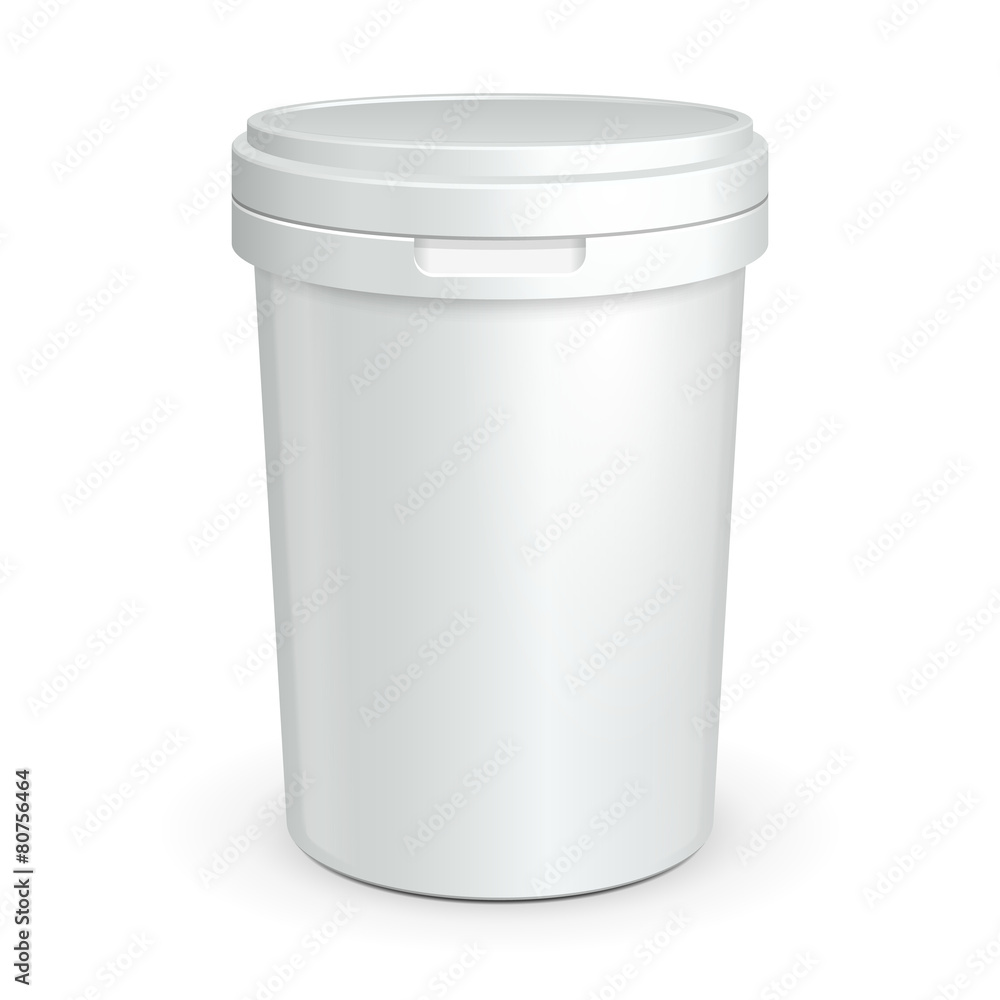 White Tub Food Plastic Container For Dessert White Tub Food Plastic Container For Dessert
