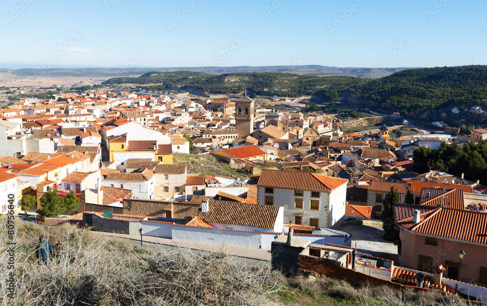 Roofs  of spanish town.  Chinchilla