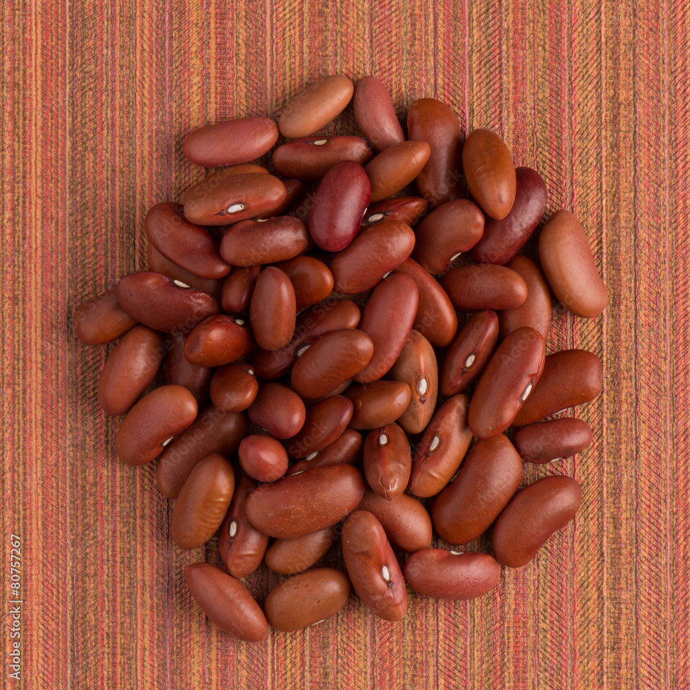 Circle of red beans