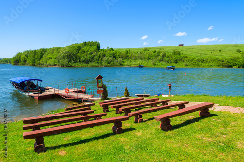 Wallpaper Mural Czorsztynskie lake in spring landscape of Pieniny Mountains Torontodigital.ca