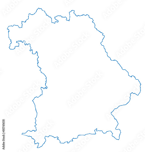 Bayern Karte Umriss