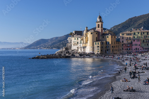 Wallpaper Mural Basilica Santa Maria dell'Assunta in Camogli Torontodigital.ca