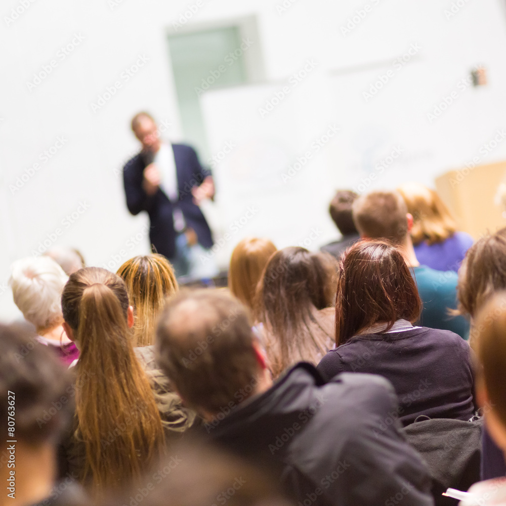 Audience in the lecture hall.