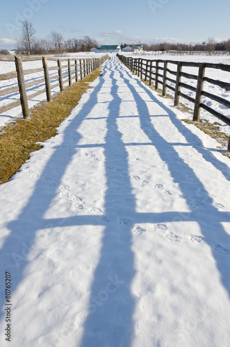 Farm in winter