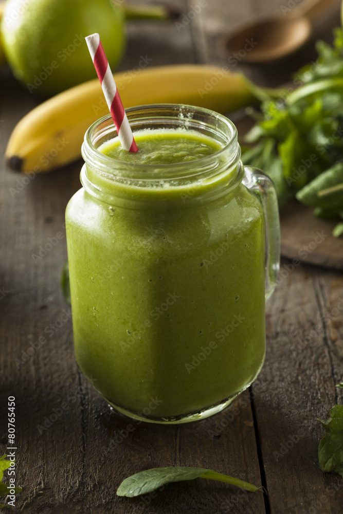Healthy Organic Green Fruit Smoothie Healthy Organic Green Fruit Smoothie