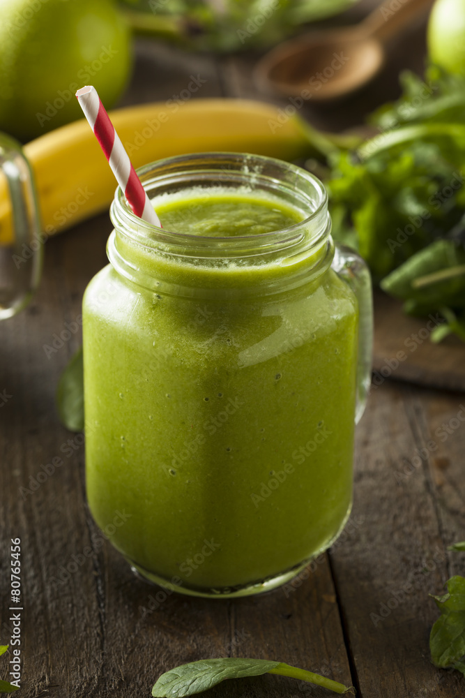 Healthy Organic Green Fruit Smoothie Healthy Organic Green Fruit Smoothie