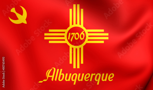 Flag of Albuquerque, USA. photo