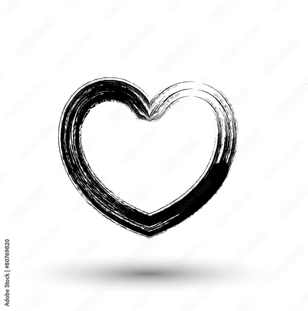 Retro Grunge Heart Frame Retro Grunge Heart Frame