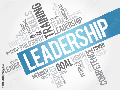 LEADERSHIP word cloud, business concept