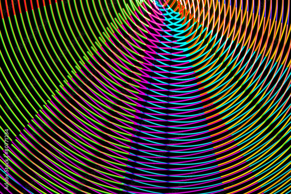 Obraz premium Abstract background made of magic neon lights.
