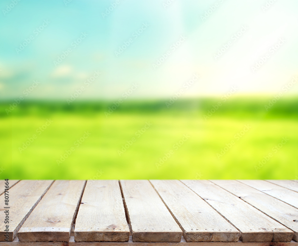 Table Top And Blur Nature Background Table Top And Blur Nature Background