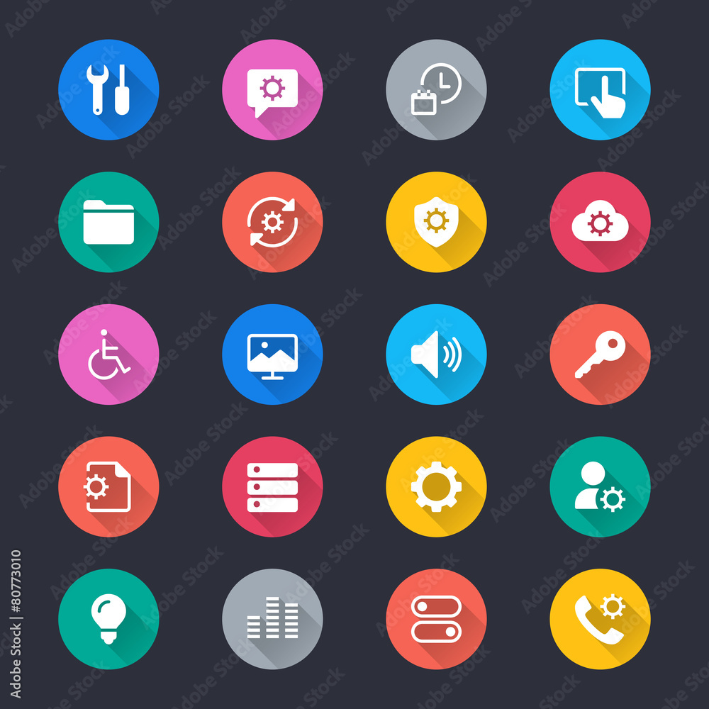 Setting simple color icons Setting simple color icons