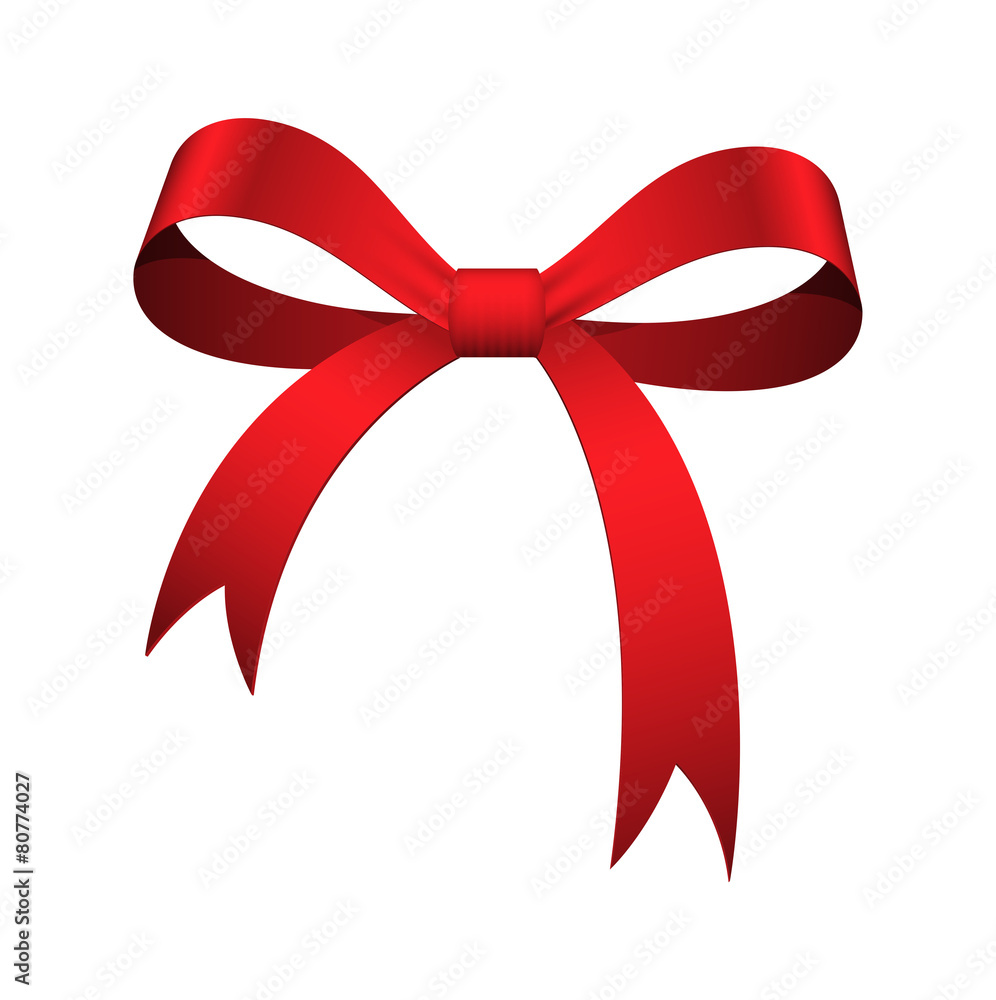 Christmas Ribbon Bow Vector