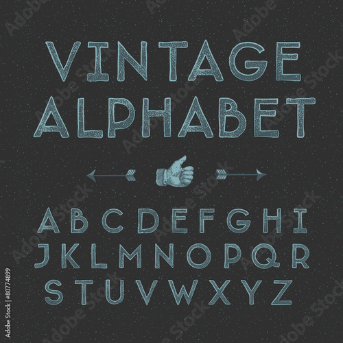 Vintage alphabet