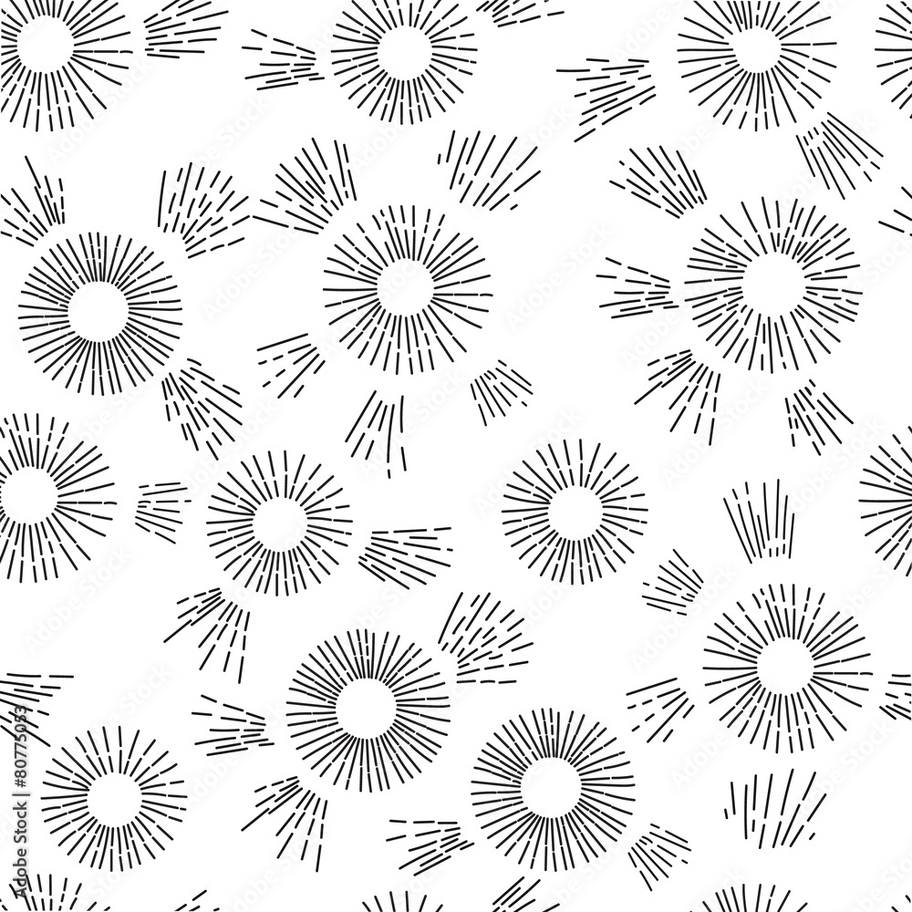 Hand - Sun Rays seamless pattern Hand - Sun Rays seamless pattern