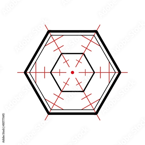 crosshair on white background
