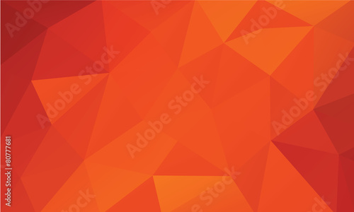 red and orange background abstract low poly vector