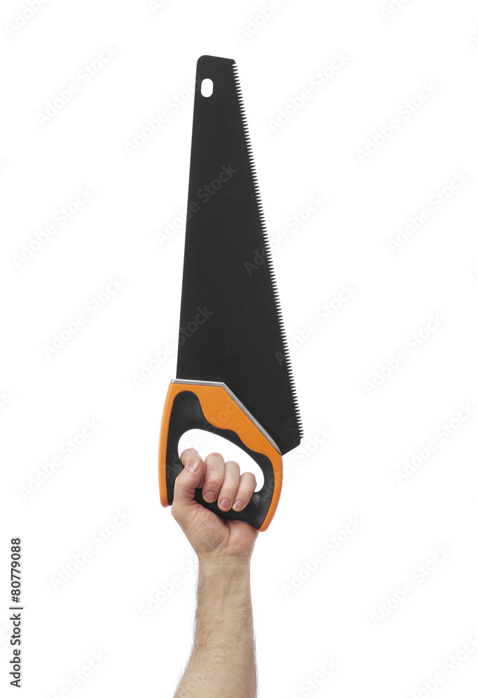 Obraz premium Hand with saw