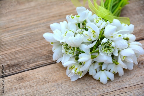 Grußkarte - Schneeglöckchen