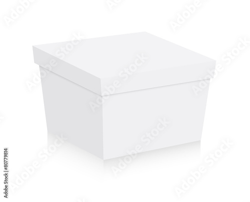 White Gift Box Vector