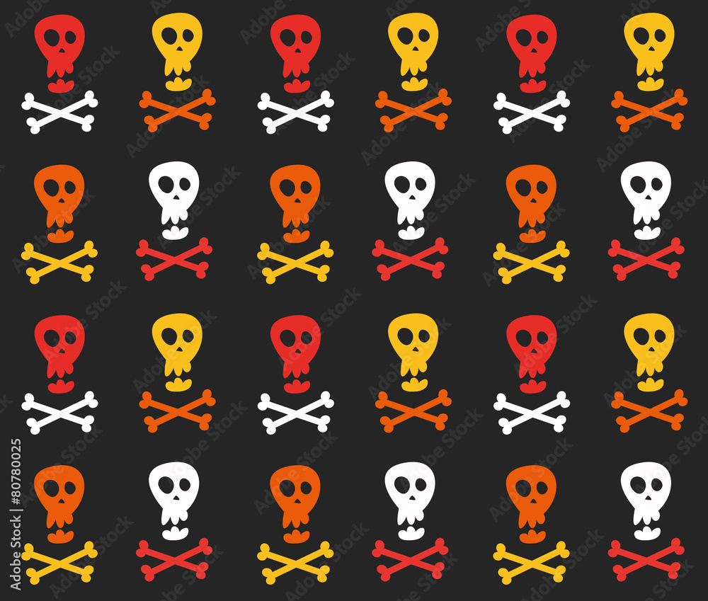 skull and crossbones pattern skull and crossbones pattern